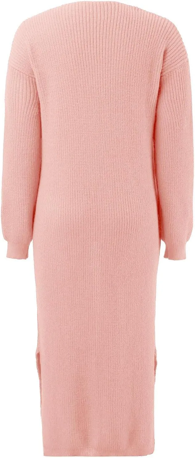 2023 Women Cardigans Trendy Lightweight Coat Fall Long Sleeve Open Front Cardigan Drape Long Cardigan Jackets with Pockets