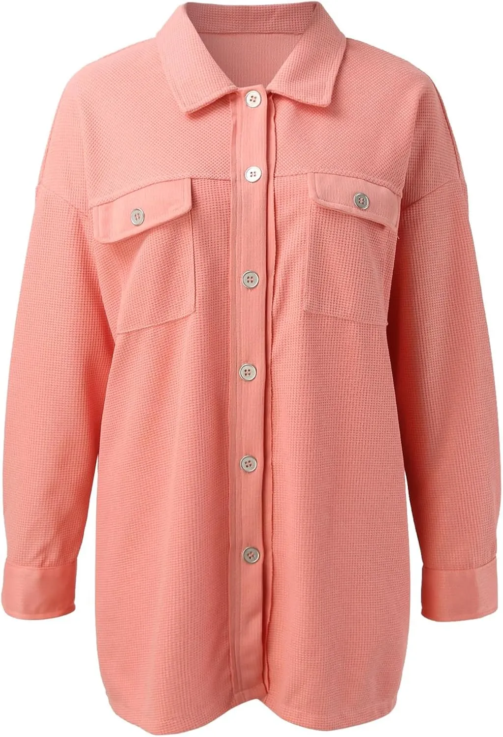 2023 Womens Jakcets Plaid Printed Fall Coats Trendy Casual Long Sleeve Cardigans Button Up Outwear for Women Colorblock Coat