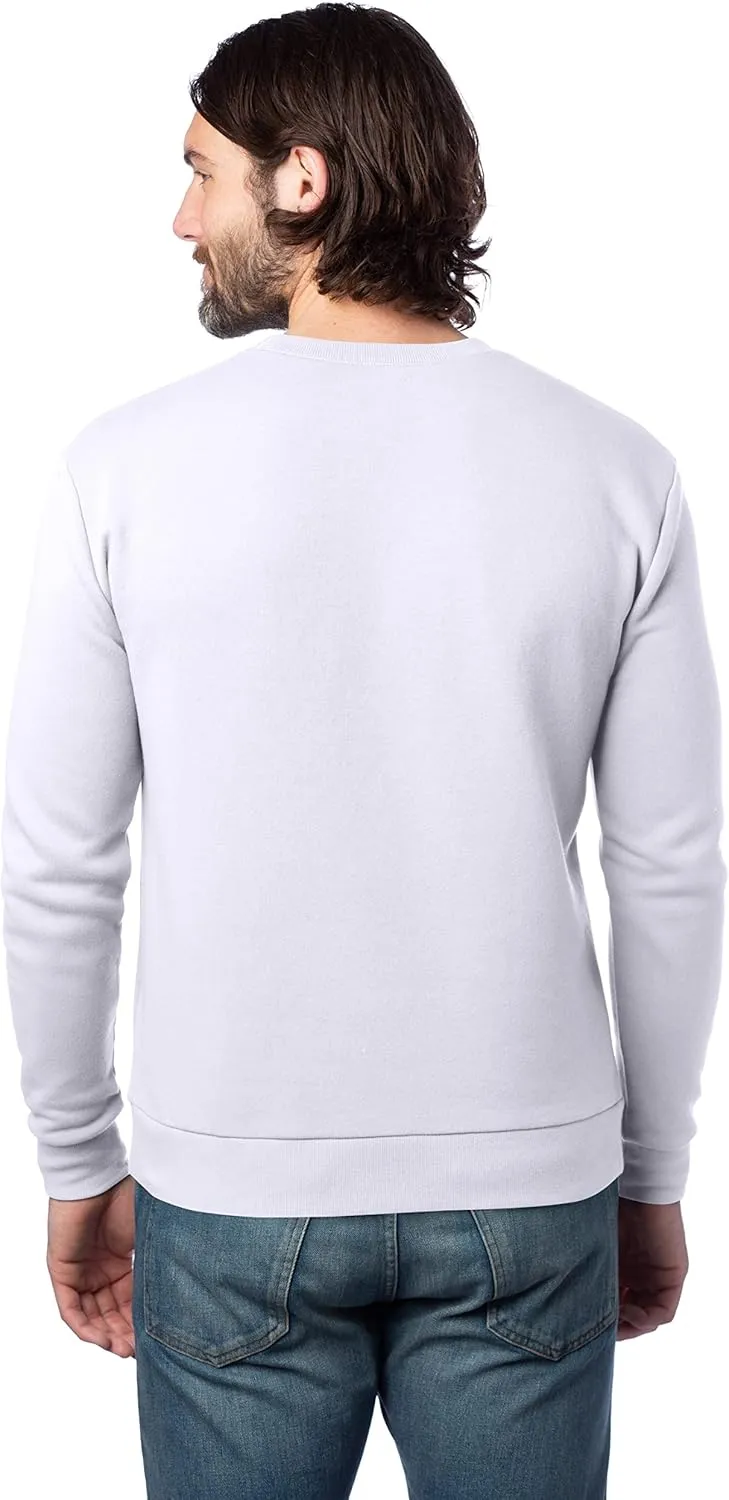 Alternative Men's Sweatshirt, Eco-Cozy Pullover Lightweight Fleece Crewneck
