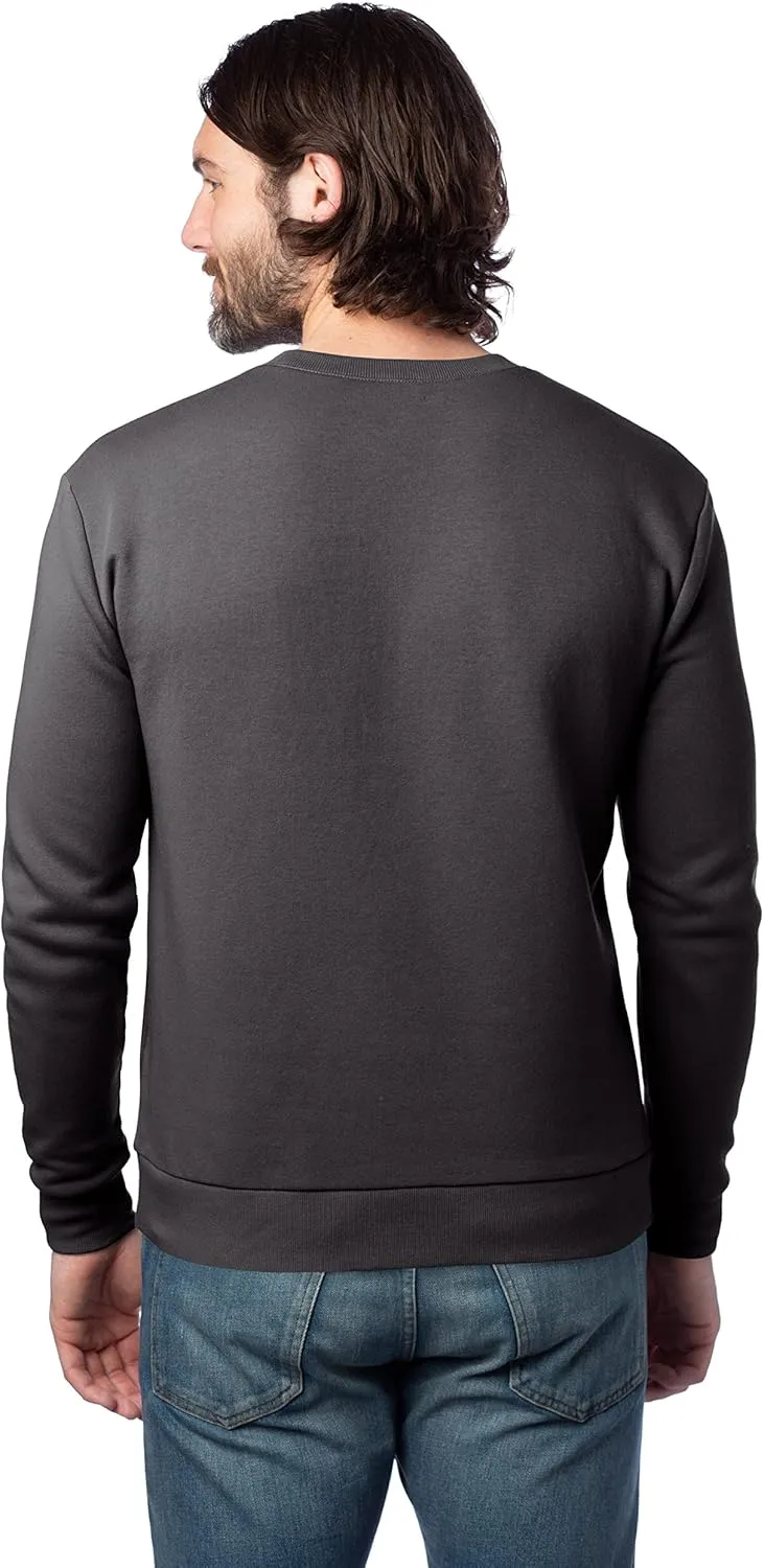 Alternative Men's Sweatshirt, Eco-Cozy Pullover Lightweight Fleece Crewneck