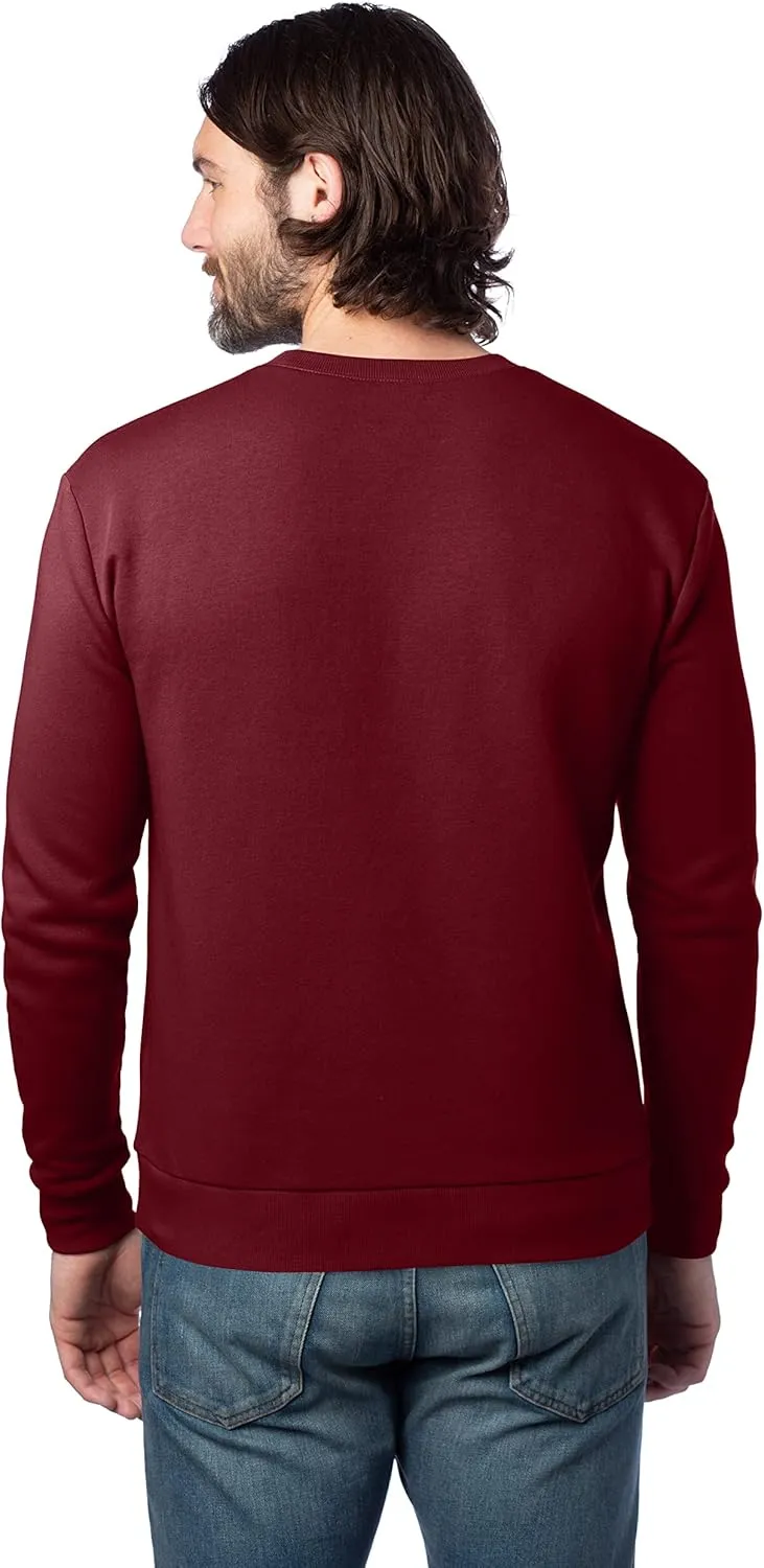 Alternative Men's Sweatshirt, Eco-Cozy Pullover Lightweight Fleece Crewneck
