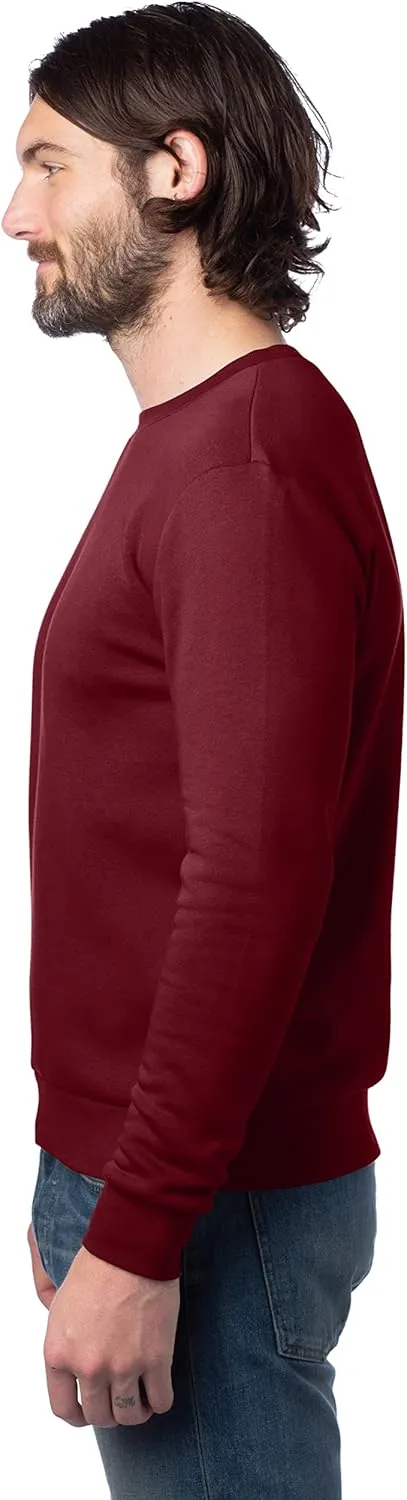 Alternative Men's Sweatshirt, Eco-Cozy Pullover Lightweight Fleece Crewneck