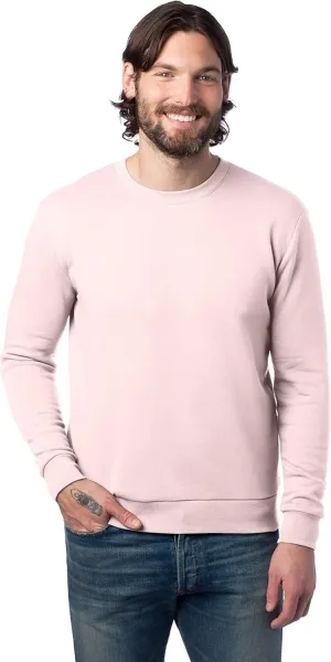 Alternative Men's Sweatshirt, Eco-Cozy Pullover Lightweight Fleece Crewneck