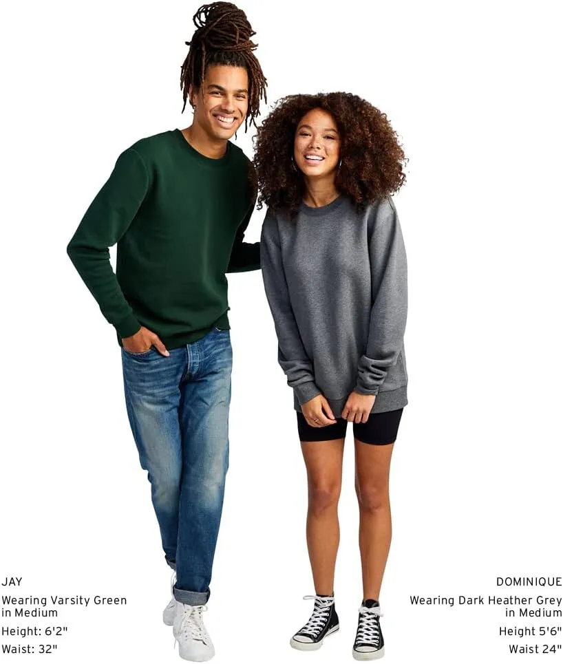Alternative Men's Sweatshirt, Eco-Cozy Pullover Lightweight Fleece Crewneck