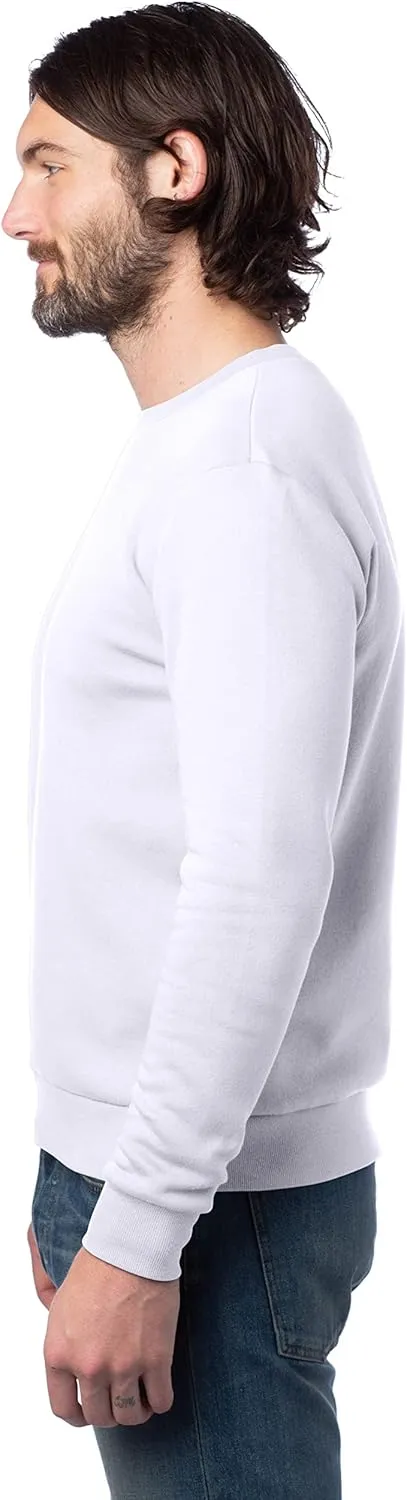 Alternative Men's Sweatshirt, Eco-Cozy Pullover Lightweight Fleece Crewneck