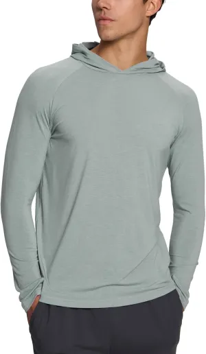 BAMBOO COOL Men's UPF 50  Athletic Hoodies Soft Lightweight Sweatshirts Long Sleeve Pullover Sun Protection Hoodie Tops