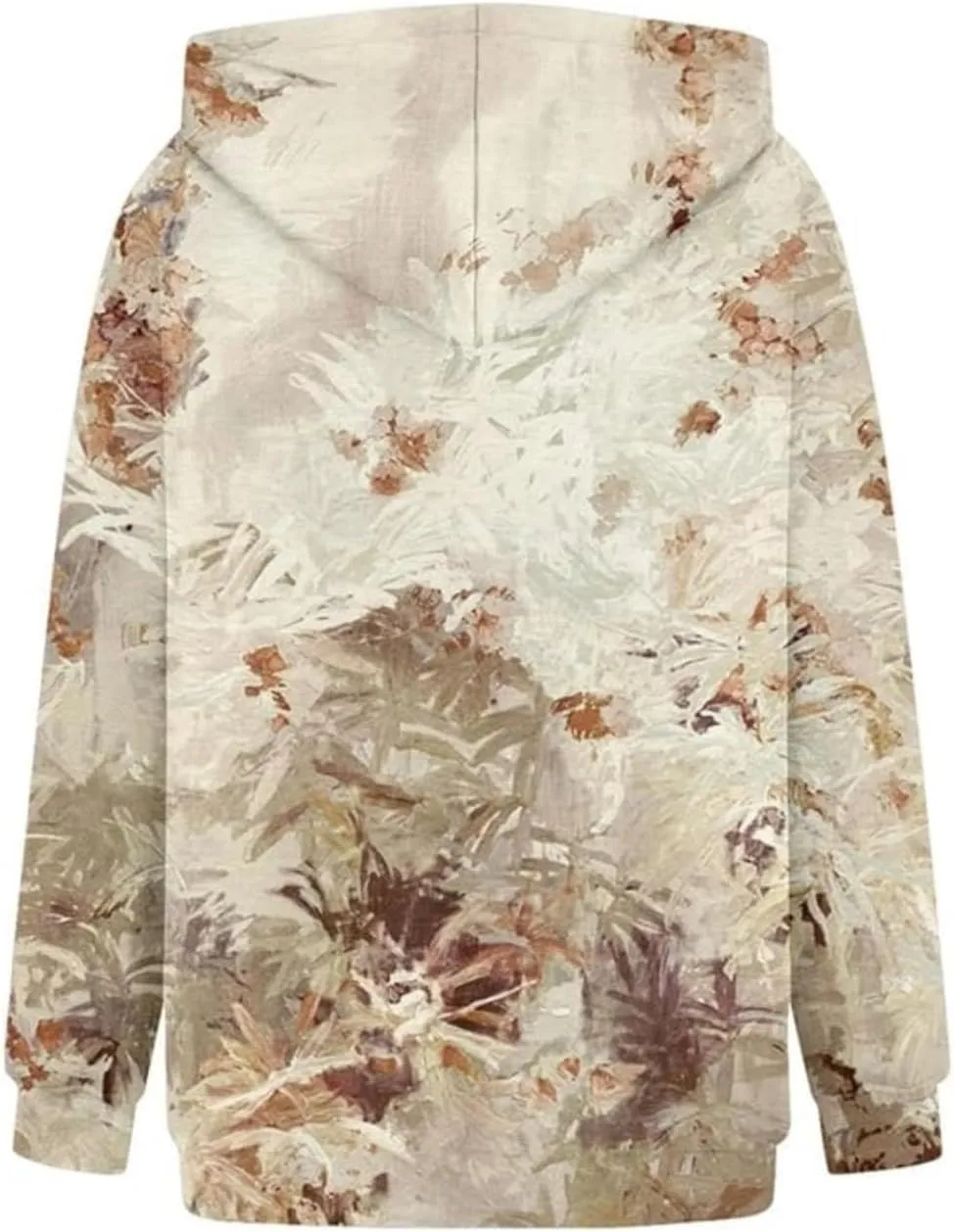 Camo Sweatshirt for Women Maple Leaf Print Hoodie Casual Pullover Shirts Loose Tunic Tops with Pockets Fall Clothes