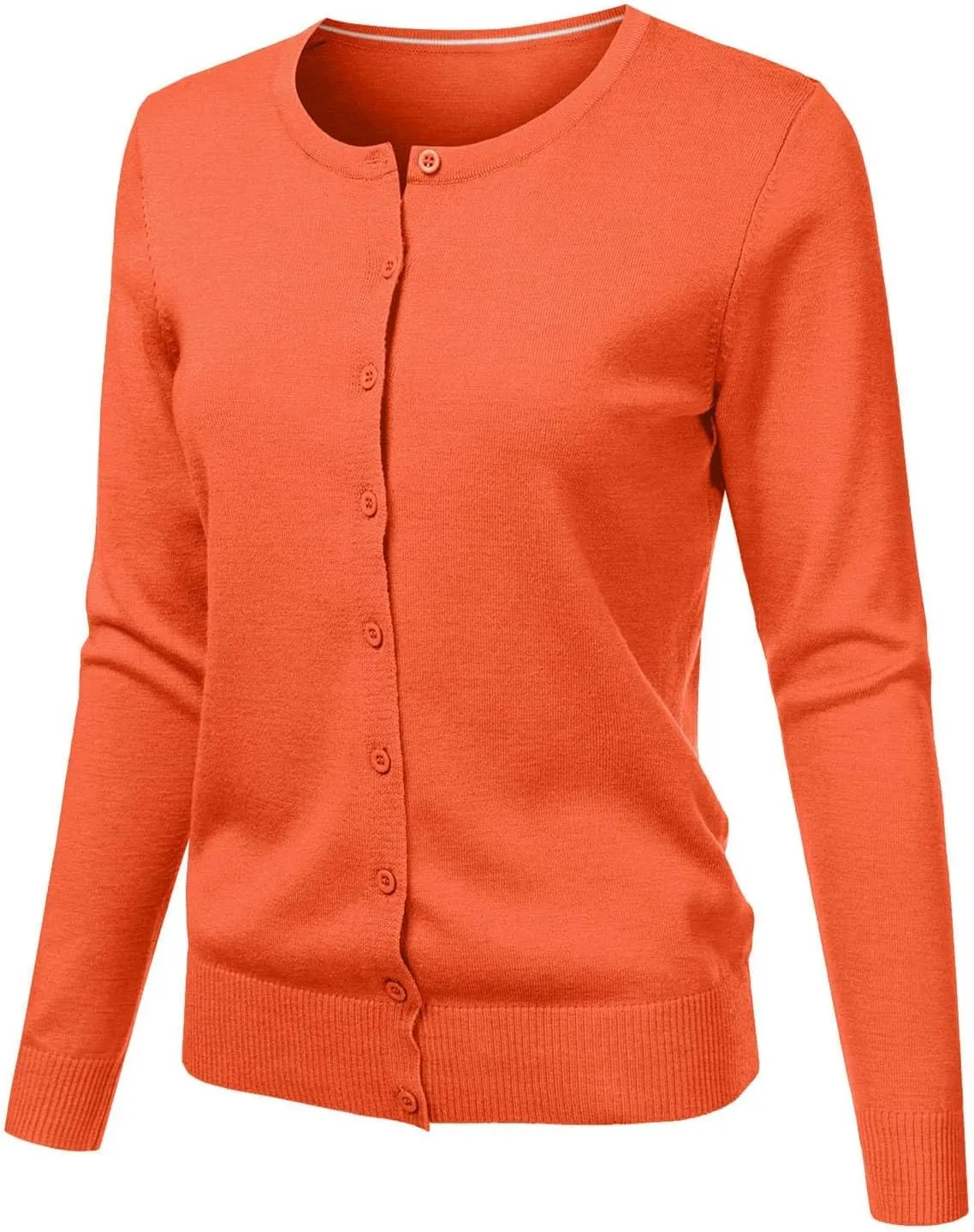 Cardigan Plus Size Women's Round Neck Cardigan Knitted Long Sleeved Large Yards Loose Solid Color Short Nice