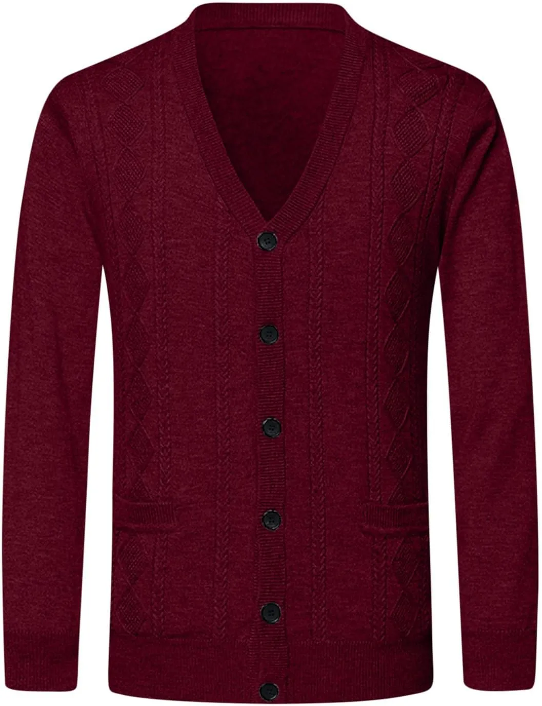 Cardigan Sweaters for Mens Soft Knitted Cardigan Button Down Sweater V Neck Long Sleeve Sweaters Winter Coat Men