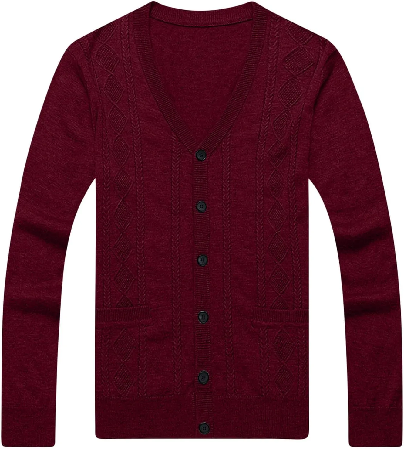 Cardigan Sweaters for Mens Soft Knitted Cardigan Button Down Sweater V Neck Long Sleeve Sweaters Winter Coat Men