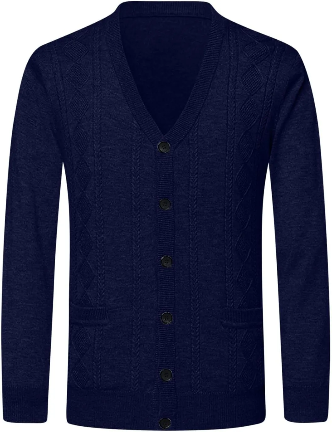 Cardigan Sweaters for Mens Soft Knitted Cardigan Button Down Sweater V Neck Long Sleeve Sweaters Winter Coat Men