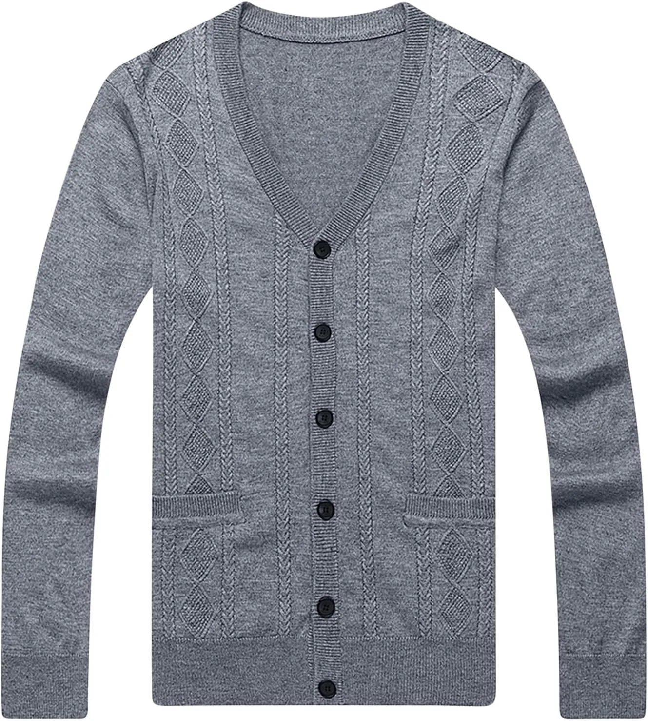 Cardigan Sweaters for Mens Soft Knitted Cardigan Button Down Sweater V Neck Long Sleeve Sweaters Winter Coat Men