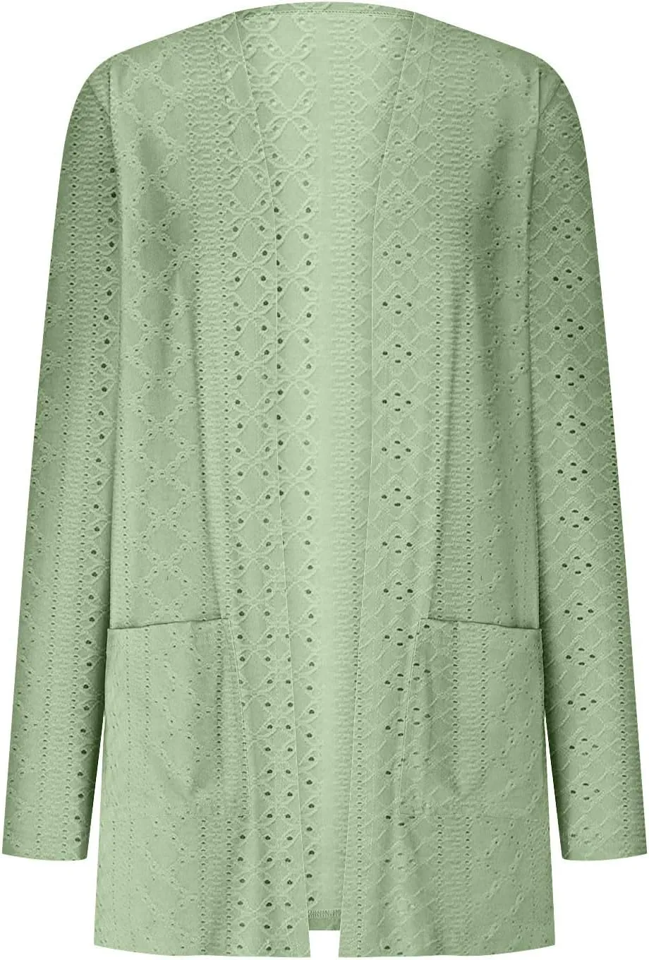 Casual Solid Cardigan Sweaters for Women Fall Open Front Coat Lightweight Knitted Oversized Outwear with Pockets