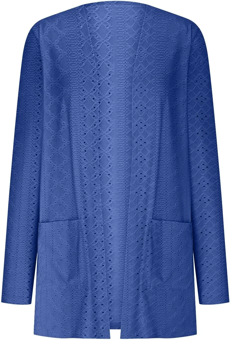 Casual Solid Cardigan Sweaters for Women Fall Open Front Coat Lightweight Knitted Oversized Outwear with Pockets