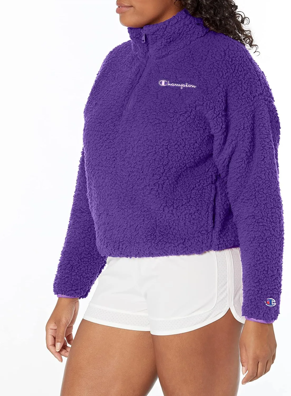 Champion Women's Cozy High Pile Quarter Zip Pullover