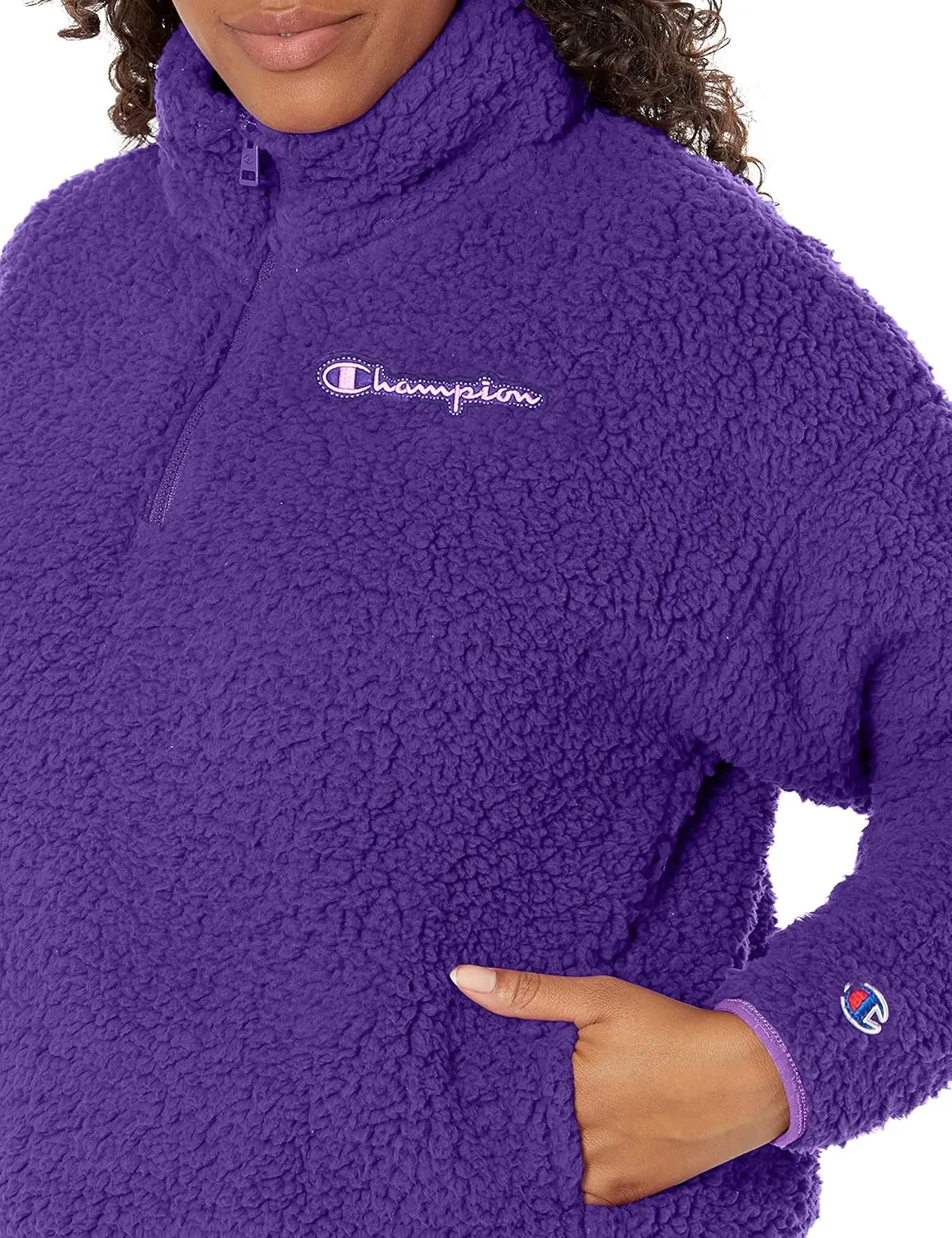 Champion Women's Cozy High Pile Quarter Zip Pullover