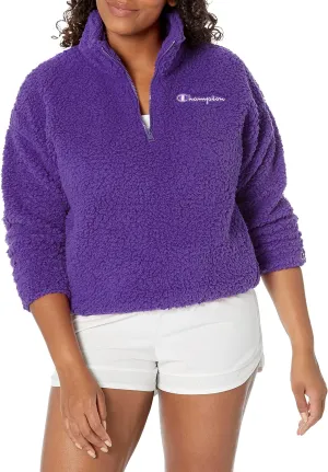 Champion Women's Cozy High Pile Quarter Zip Pullover