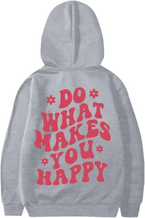 Children's Kids Hoodie Floral Alphabet Print Long Sleeve Fashion Cozy Fall Winter Sweatshirt Hoodies for Teen Boys Girls
