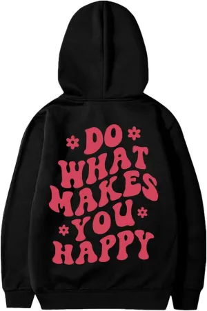 Children's Kids Hoodie Floral Alphabet Print Long Sleeve Fashion Cozy Fall Winter Sweatshirt Hoodies for Teen Boys Girls