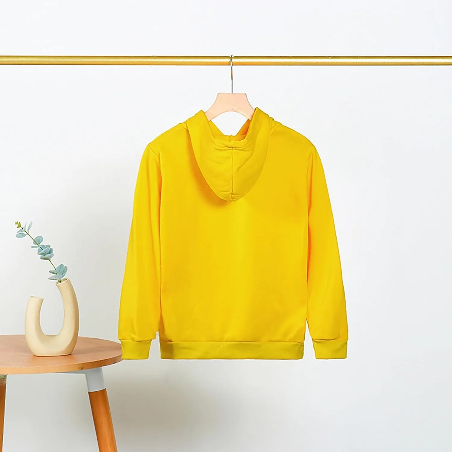 Children's Kids Hoodie Solid Color Long Sleeve Basic Plush Hoodies Pullover Soft Sweatshirt Fall Winter Clothes