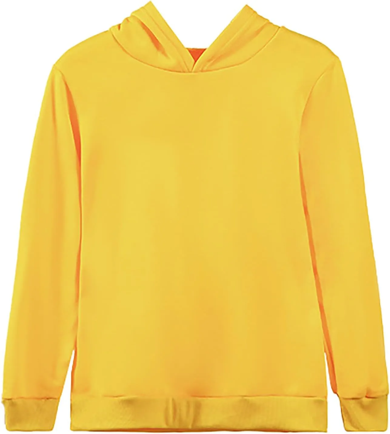 Children's Kids Hoodie Solid Color Long Sleeve Basic Plush Hoodies Pullover Soft Sweatshirt Fall Winter Clothes