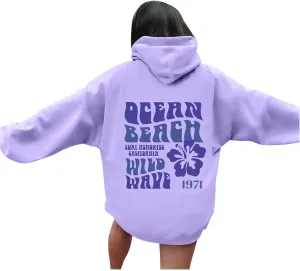 Cute Temperament Letter Print Sweatshirt for Womens Crewneck Casual Soft Hoodie Long Sleeve Comfort Pullover Home Suits