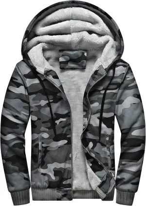DuDubaby Light Up Hoodies for Men Autumn and Winter Color Loose Casual Plush Jacket