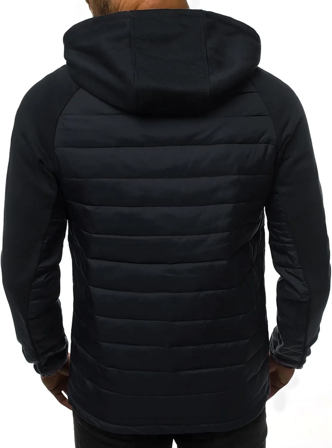 DuDubaby Men's Casual Camouflage Sports Sweatshirt Long Sleeve Zipper Hooded Jacket Coat