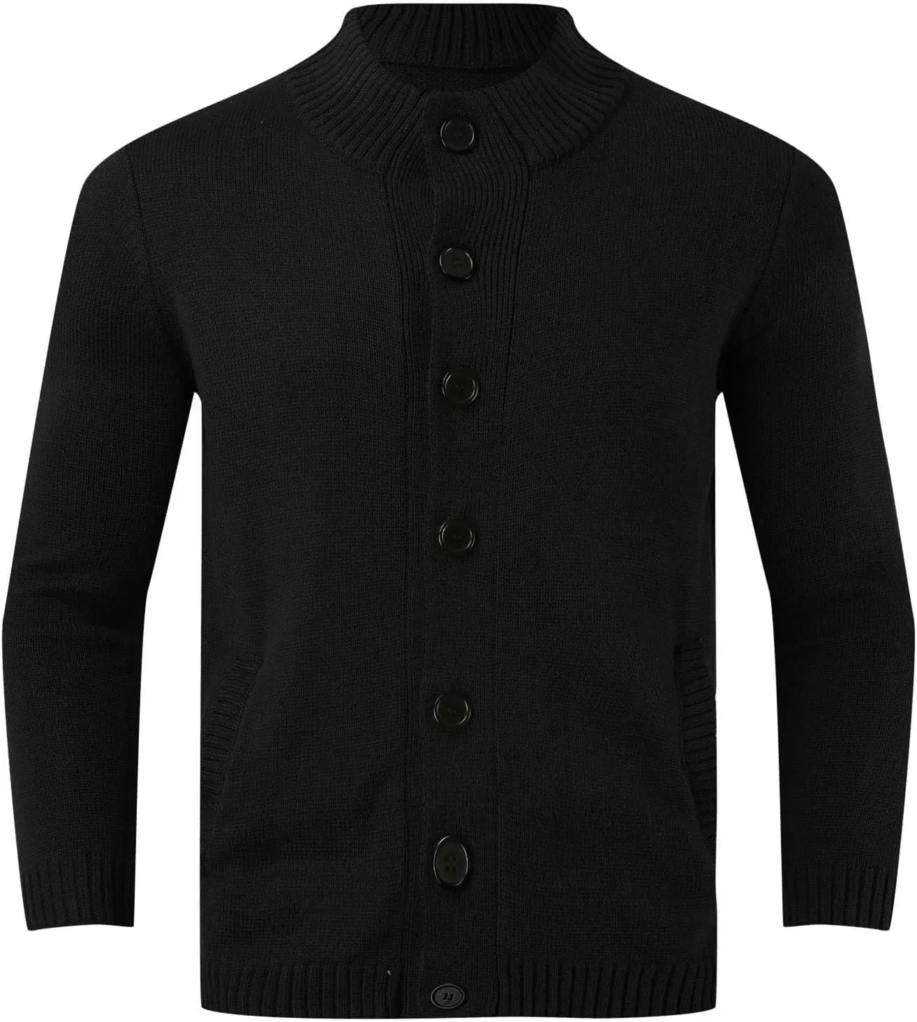 Fall Cardigan Sweaters for Men 2024, Button Down Long Sleeve Knitted Loose Fit Top Autumn Warm Workout Sportswear