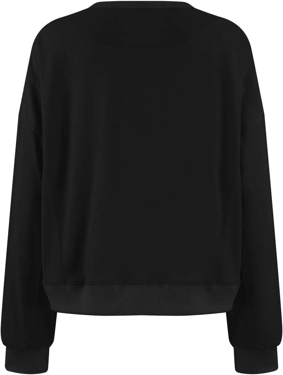 Fall Crew Neck Sweatshirts Women Solid Pullover Cropped Sweatshirt Long Sleeve Winter Side Split Sweaters Trendy 2024