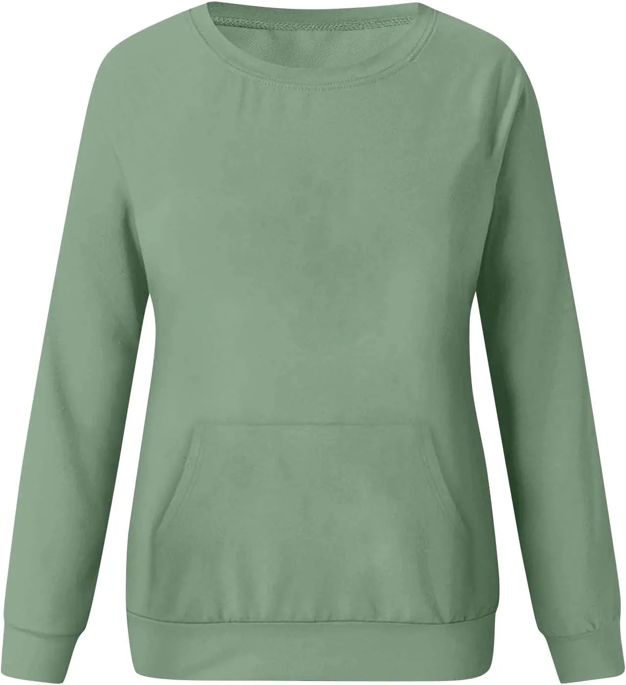 fanmpghleoo Fleece Lined Sweatshirt Women Drop Shoulder Crewneck Sweatshirts Workout Athletic Soft Plain Tunic Pullover Tops