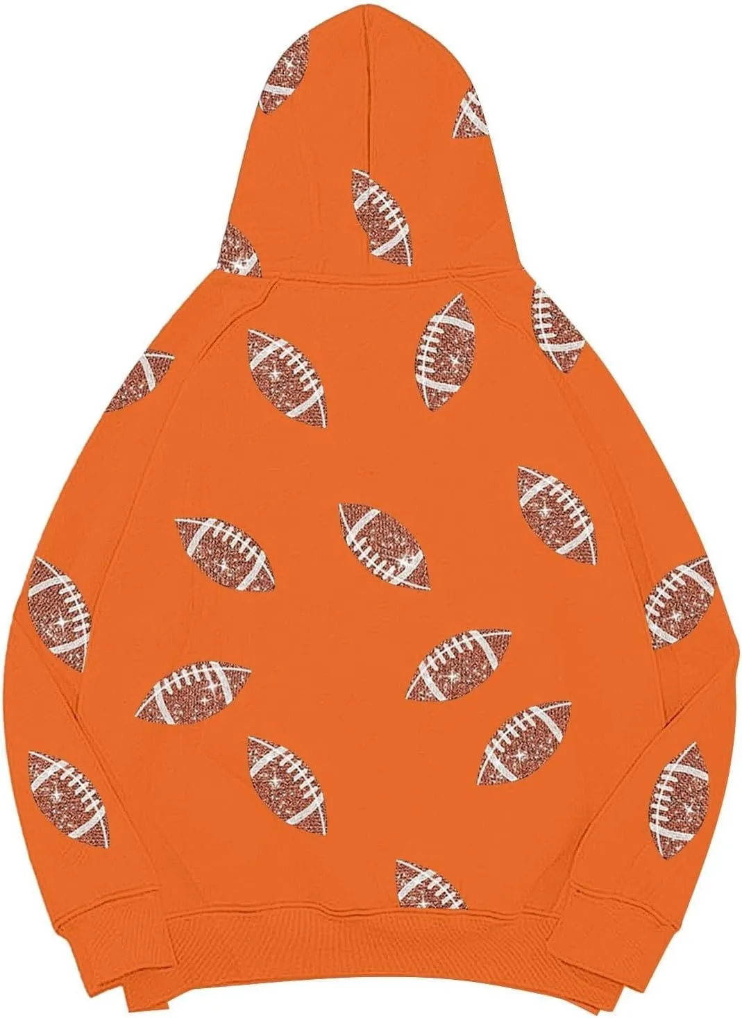 Football Game Day Sweatshirt for Women Fall Graphic Print Pullover Hoodie Casual Long Sleeve Football Mom Shirts