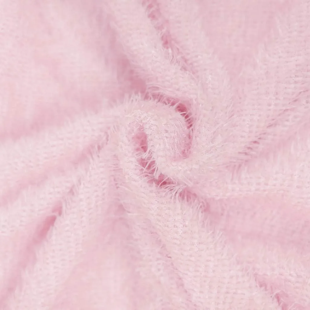 Furry Sweater Dress 2024 Women Fuzzy Fleece Sweatshirts Oversize Warm Winter Comfy Soft Plush Pullover Jumper Dresses