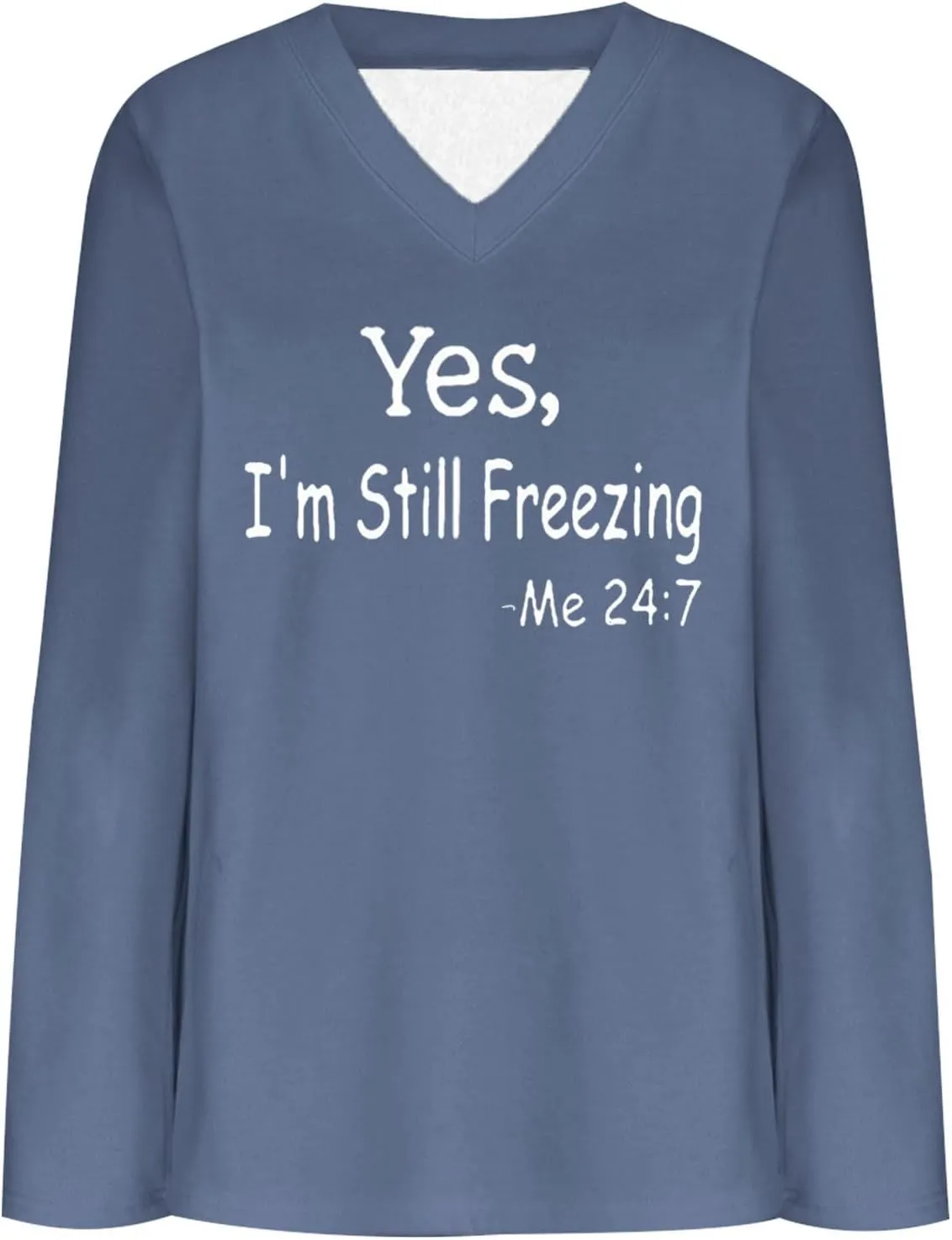 Fuzzy Fleece Lined Sweatshirts for Women 2023 Cozy Winter Pullover Sweater Tops v Neck Plus Size Loose Long Loungewear