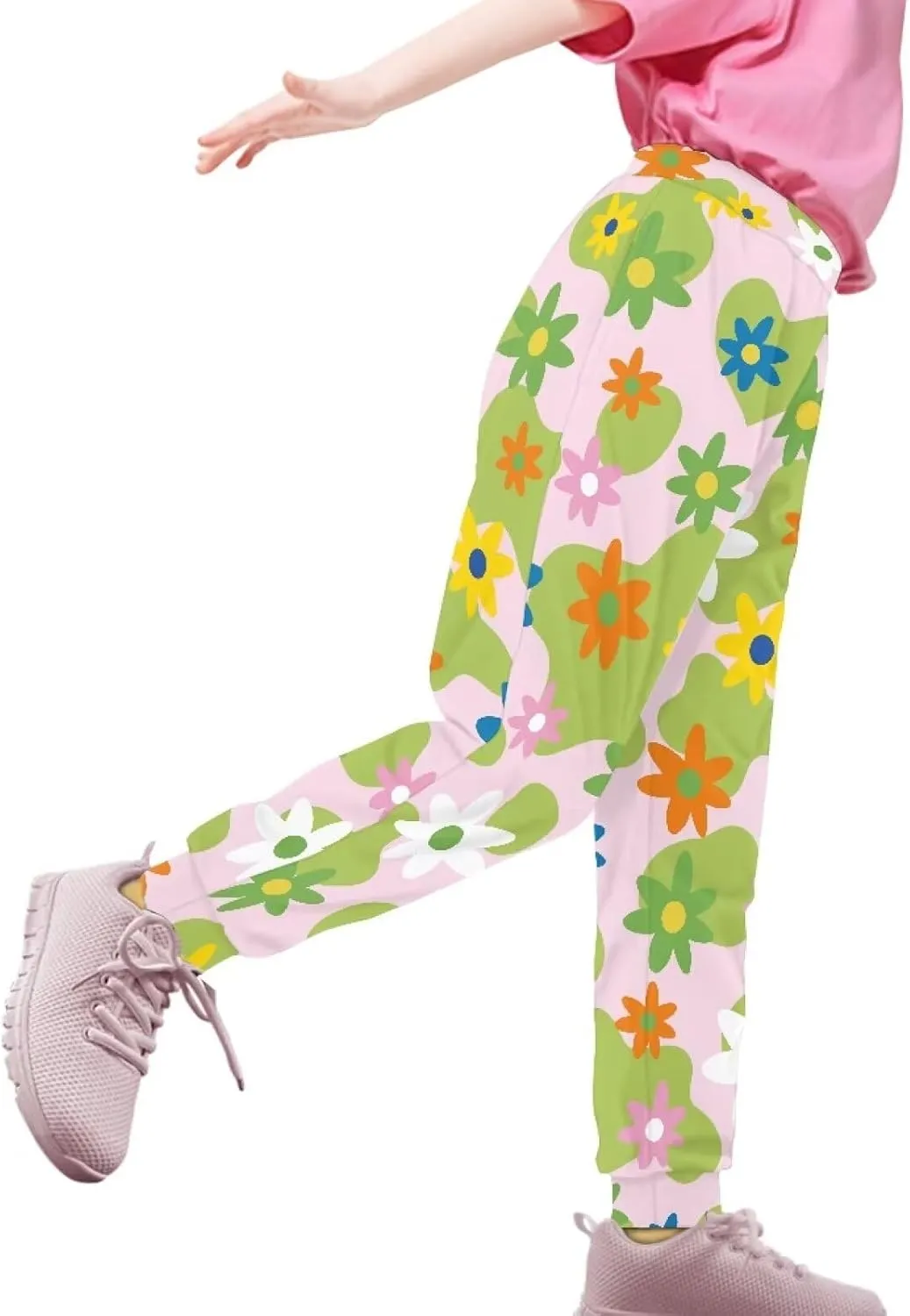 Girls' Sweatpants Active Yoga Pants Super Soft Athletic Performance Jogger Pants Size 4-15