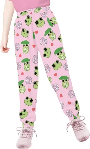 Girls' Sweatpants Active Yoga Pants Super Soft Athletic Performance Jogger Pants Size 4-15