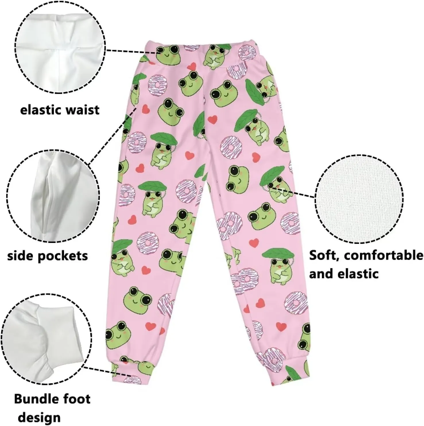 Girls' Sweatpants Active Yoga Pants Super Soft Athletic Performance Jogger Pants Size 4-15