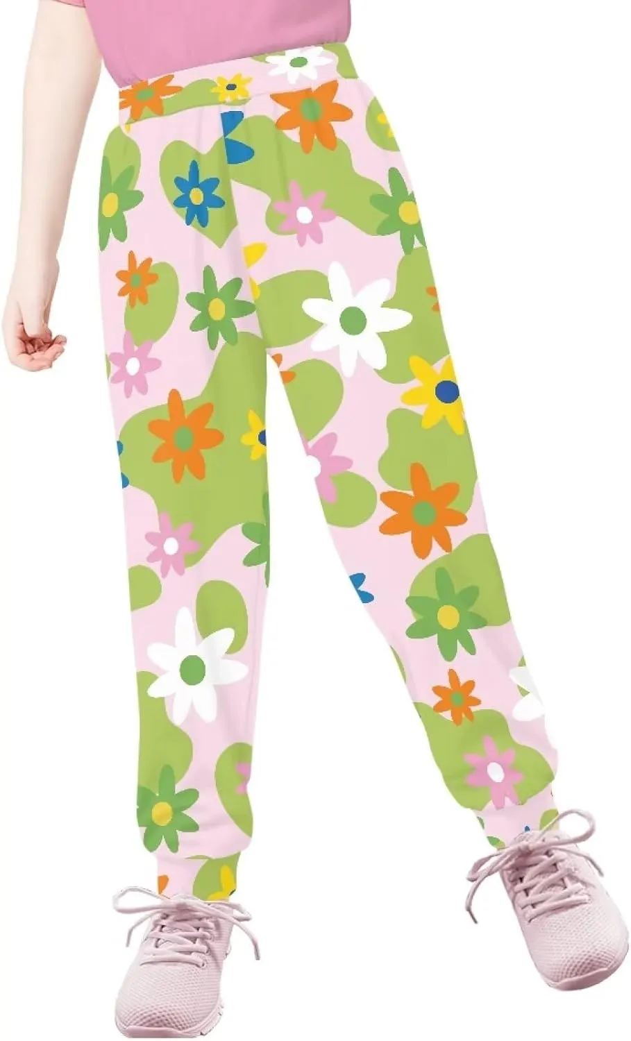 Girls' Sweatpants Active Yoga Pants Super Soft Athletic Performance Jogger Pants Size 4-15