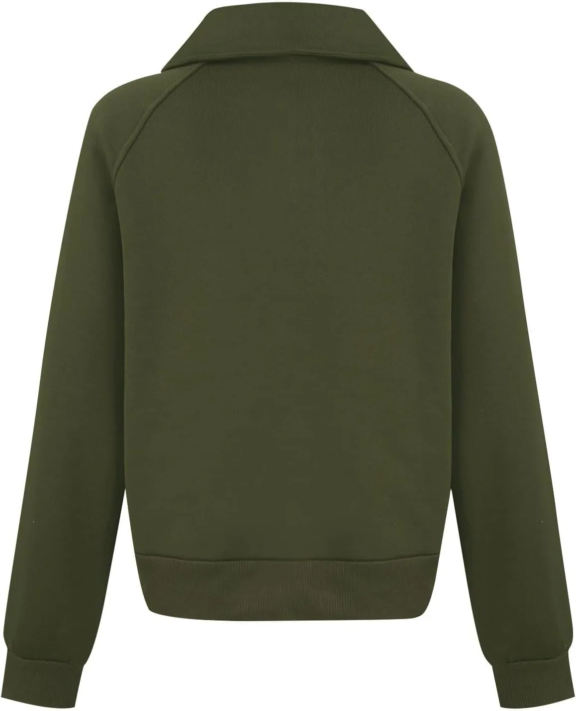 Half Zip Sweatshirt Women Quarter Zip Pullover Plain Casual Long Sleeve Zipper Sweatshirt Shirts Tops Fall