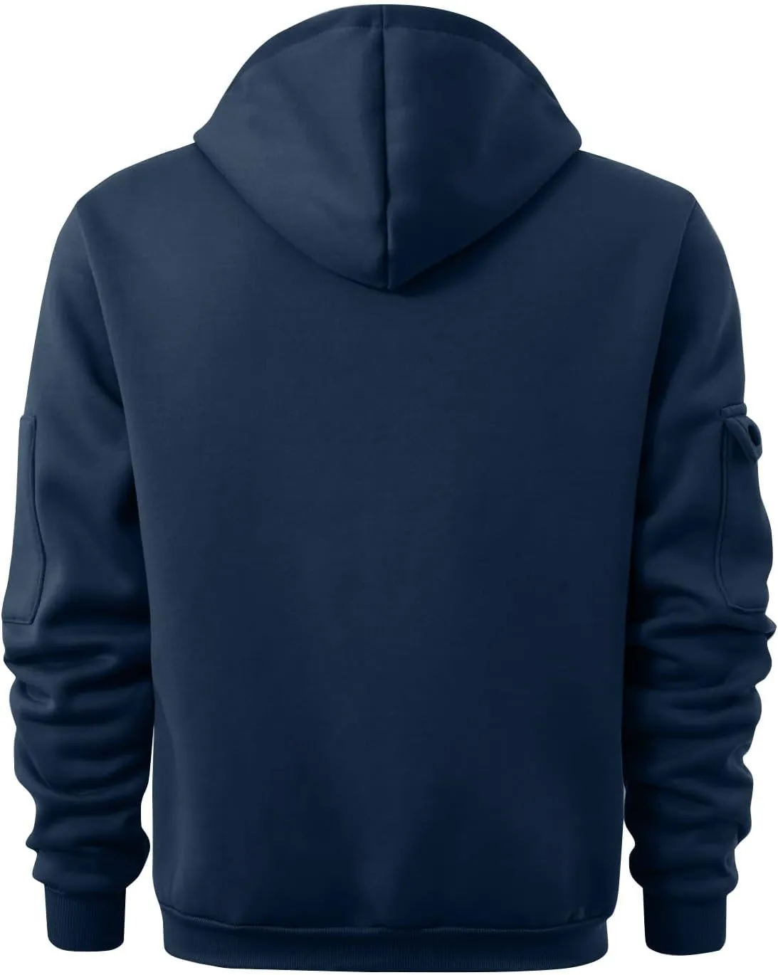 Hoodies for Men Long Sleeve Quarter Zip Cargo Hooded Sweatshirt Casual Tactical Hoodie Outdoor Multi Pockets Pullover