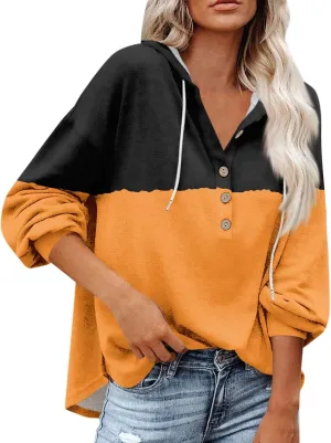 Hoodies For Women 2023 Drawstring Hooded Football Sweatshirts Long Sleeve Solid Sport Loose Fit Pullover Tos Fashion Shirt