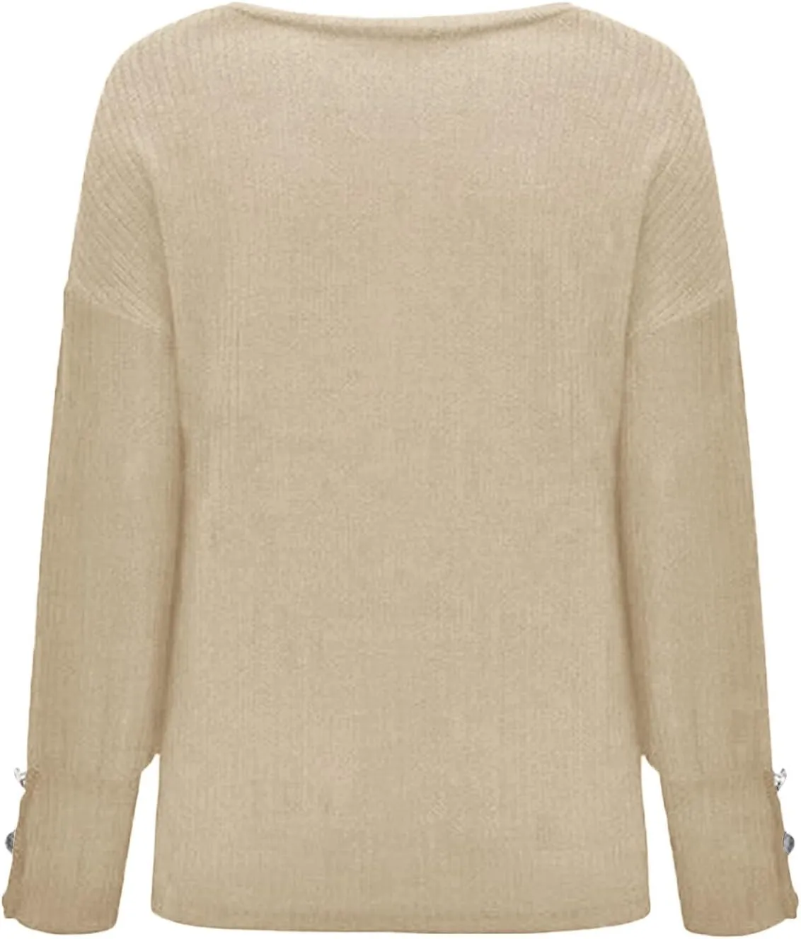 iLH Sweaters for Women 2024 Plus Size Ribbed Knit Sweater Crewneck Long Sleeve Pullover Shirts Comfort Jumper Shirt Tops