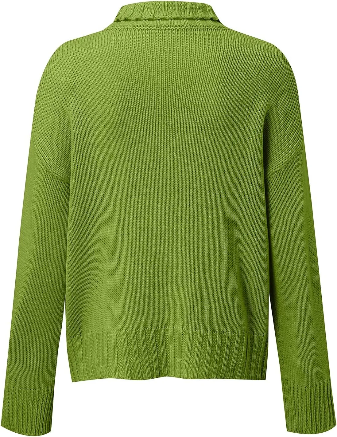 iLH Womens Classic Turtlneck Sweaters Solid Color Chunky Pullover Sweaters For Women Fall Winter Cozy Leisure Sweaters