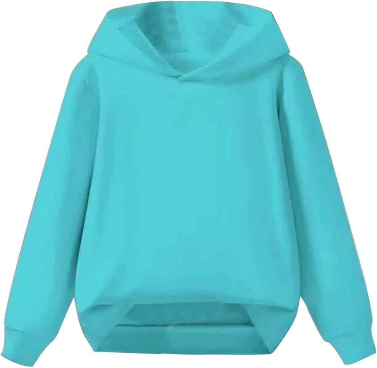 Kids Boys Girls Solid Classic Hoodies Soft Hooded Pullover Sweatshirts for Childrens Basic Cotton Hoodie School Tops