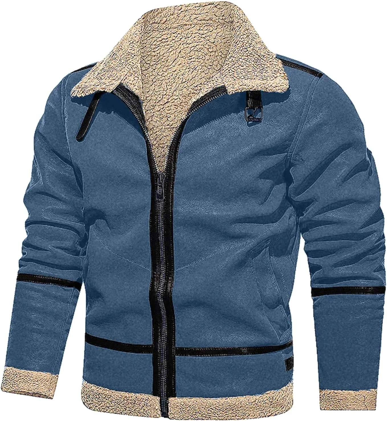 LCMTWX Winter Coats for Men Jackets Coat Leisure Plus Size Hat Zip Pocket Cotton-Padded Warm Soft Hooded Jacket Coat