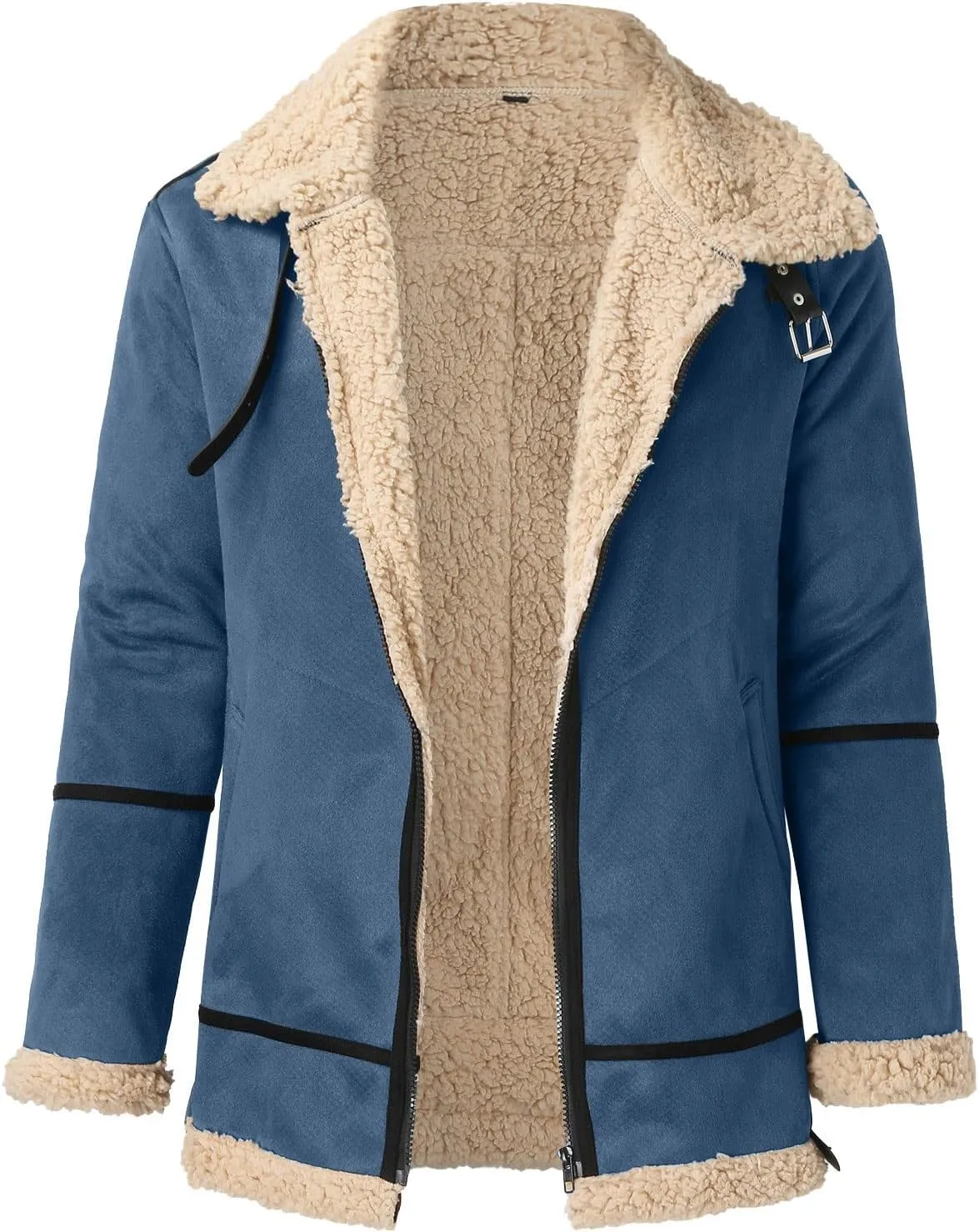 LCMTWX Winter Coats for Men Jackets Coat Leisure Plus Size Hat Zip Pocket Cotton-Padded Warm Soft Hooded Jacket Coat