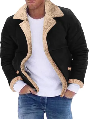 LCMTWX Winter Jackets for Men Jacket Coat Leisure Plus Size Hat Zip Pocket Cotton-Padded Warm Soft Hooded Winter Coats