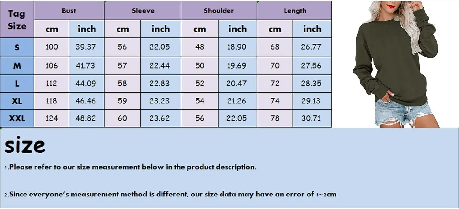 LCMTWX Womens Oversized Sweatshirts Long Sleeve Top Cute Pullover Loose Version Pullover Loose Soft Long Sleeve Pullover