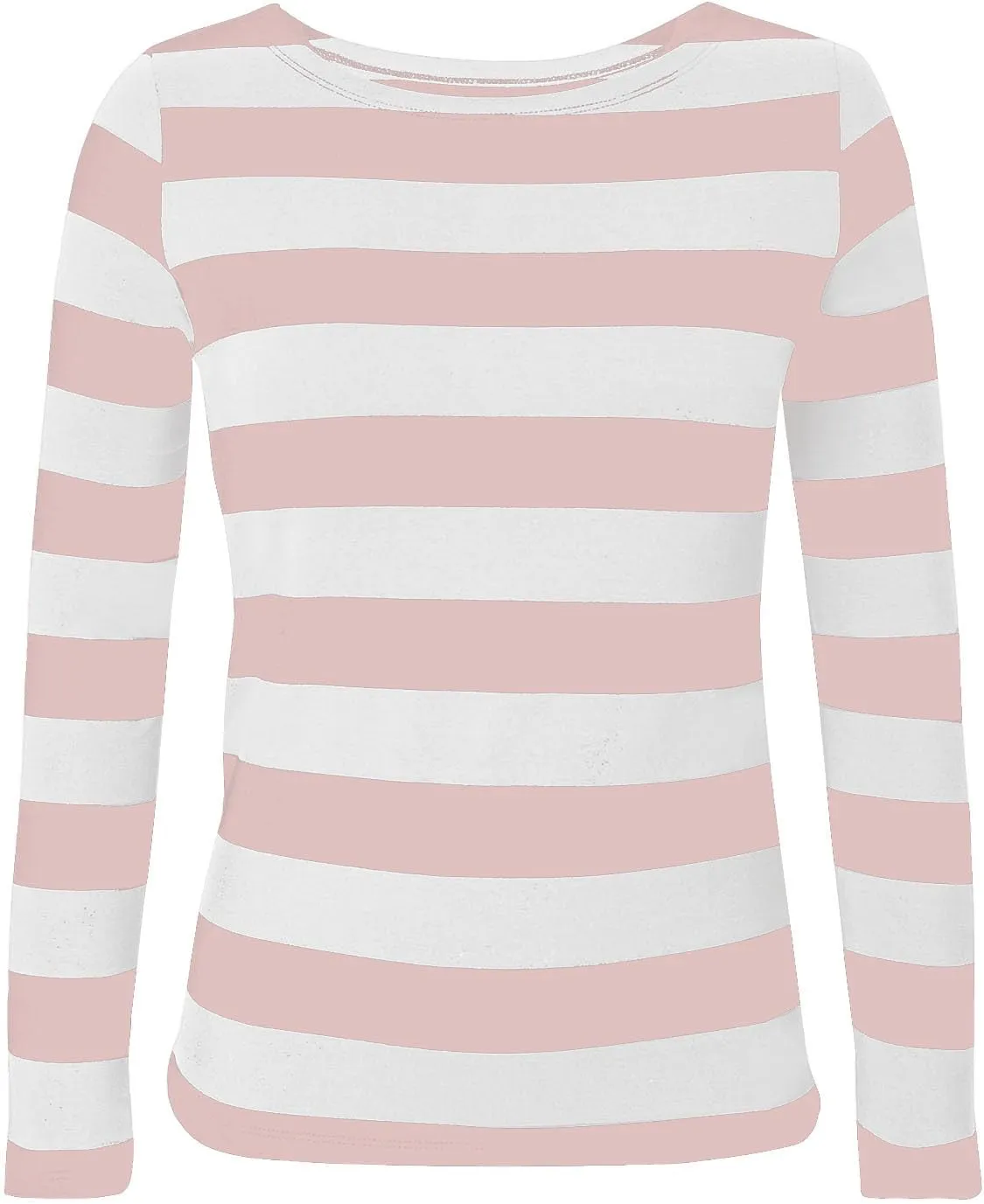 Long Sleeve Sweatshirt Crewneck Striped Colour Block Casual Pullover Top Fashion Fall Lightweight Fleece Shirt