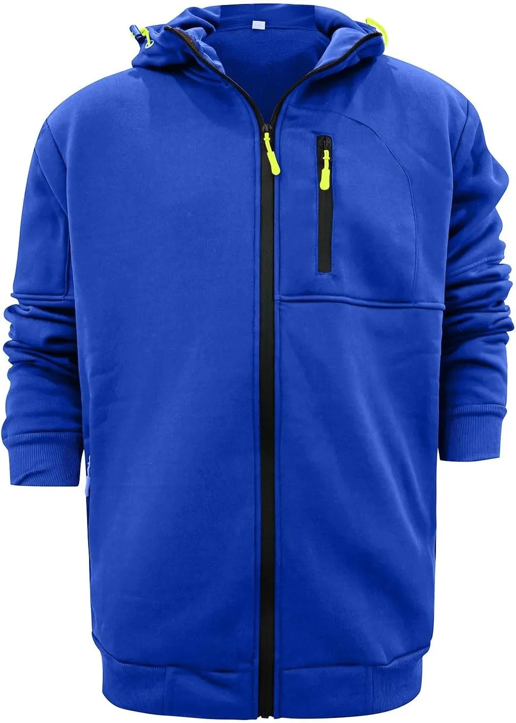 Men Hoodies Casual Hoodies for Men with Zip Pockets Full Zip Long Sleeve Sweatshirt Slim Fit Gym Sports Hooded Jacket